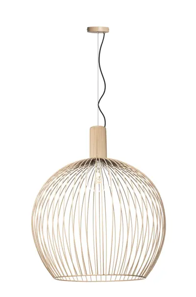 Foto van Hanglamp Wire zandkleur 70cm