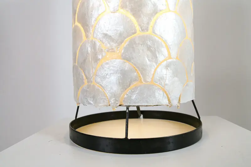 Foto 4 Tafellamp schelp Lely 40 cm hoog