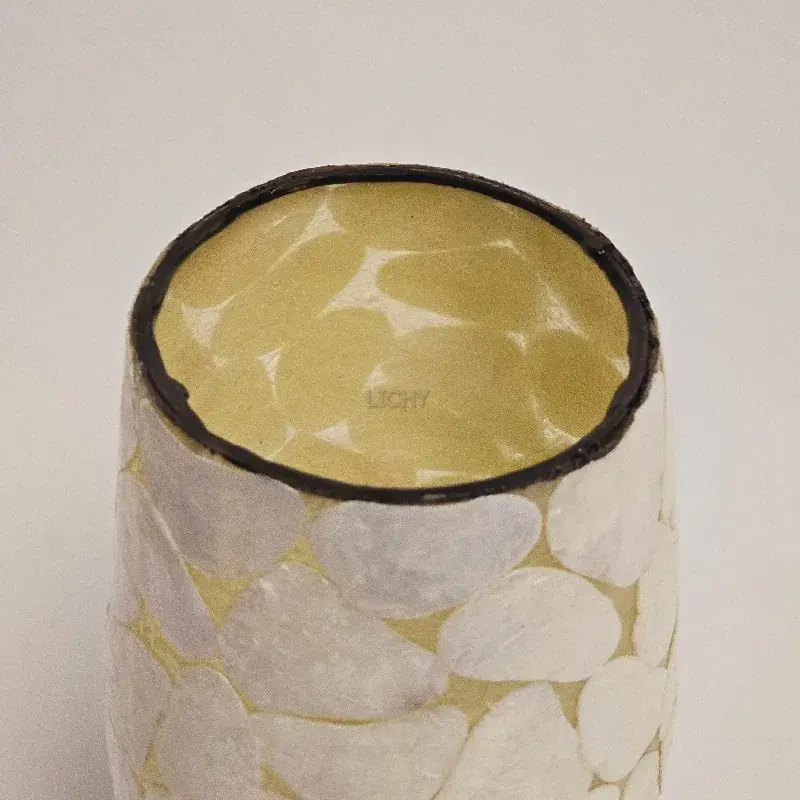 Foto 4 Tafellamp schelp Stone wit 30 cm hoog