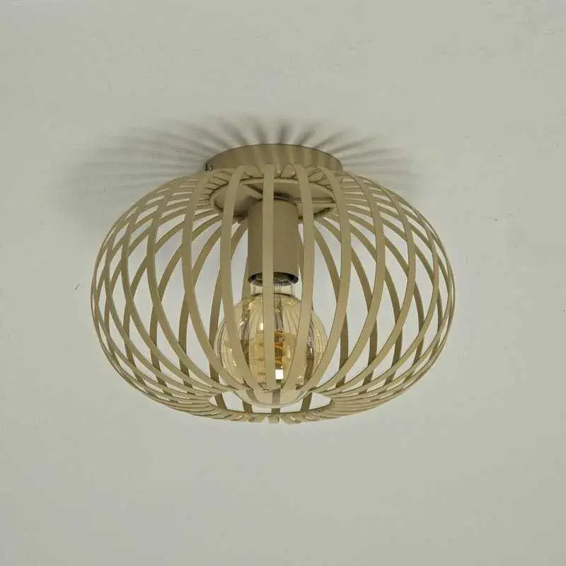 Foto 2 Plafondlamp zandkleur Agli 30cm 230031