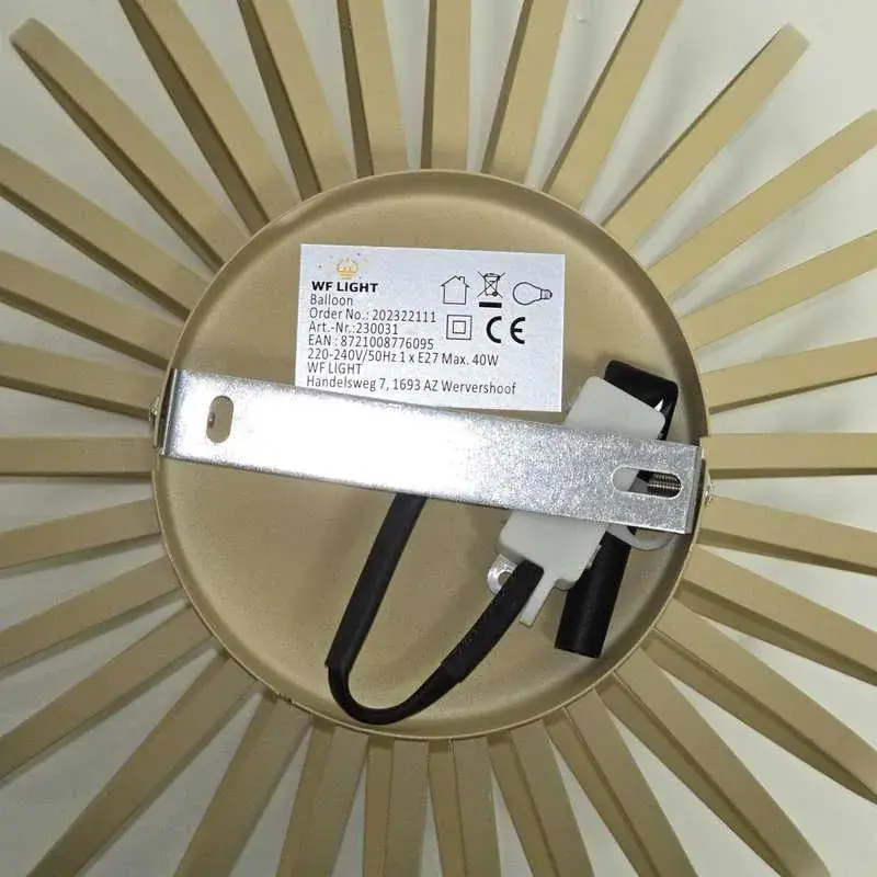 Foto 4 Plafondlamp zandkleur Agli 30cm 230031