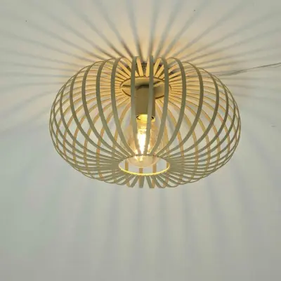 Foto van Plafondlamp zandkleur Agli 40cm 230033
