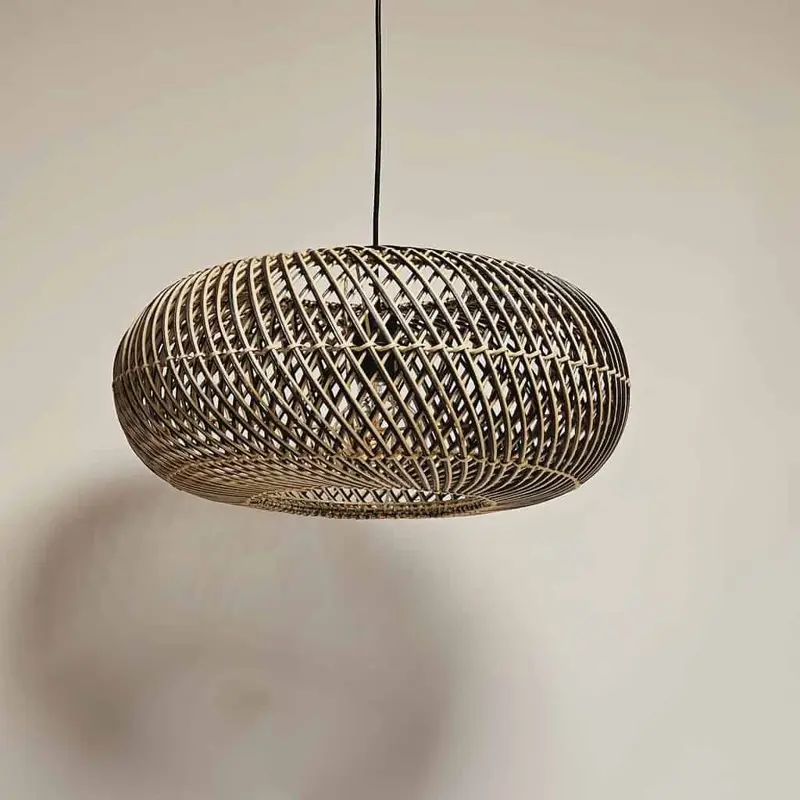 Foto 1 Rieten lamp Stripes 50cm 510904 hanglamp