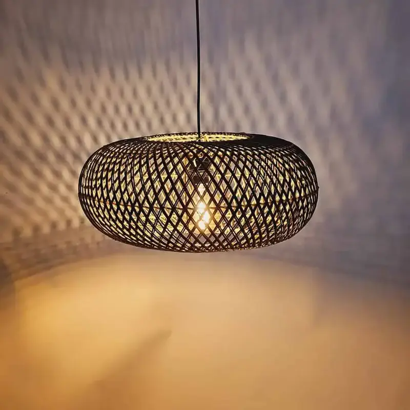 Foto 2 Rieten lamp Stripes 50cm 510904 hanglamp
