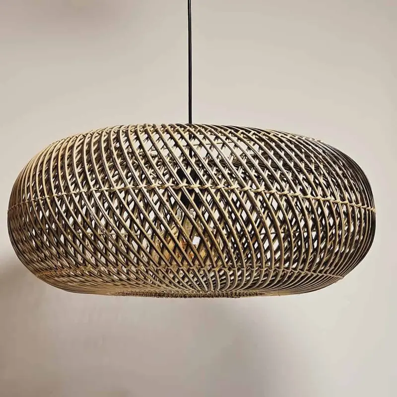 Foto 1 Rieten lamp Stripes 60cm 510905 hanglamp