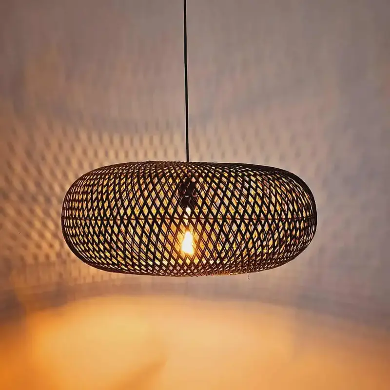 Foto 4 Rieten lamp Stripes 60cm 510905 hanglamp