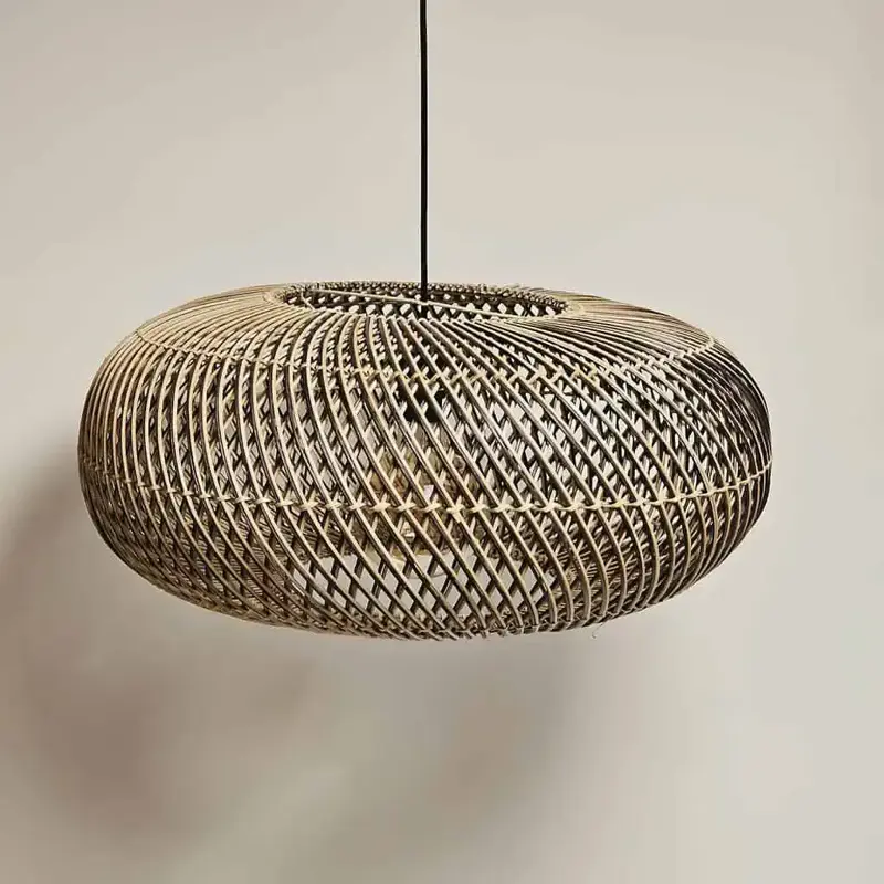 Foto 6 Rieten lamp Stripes 60cm 510905 hanglamp