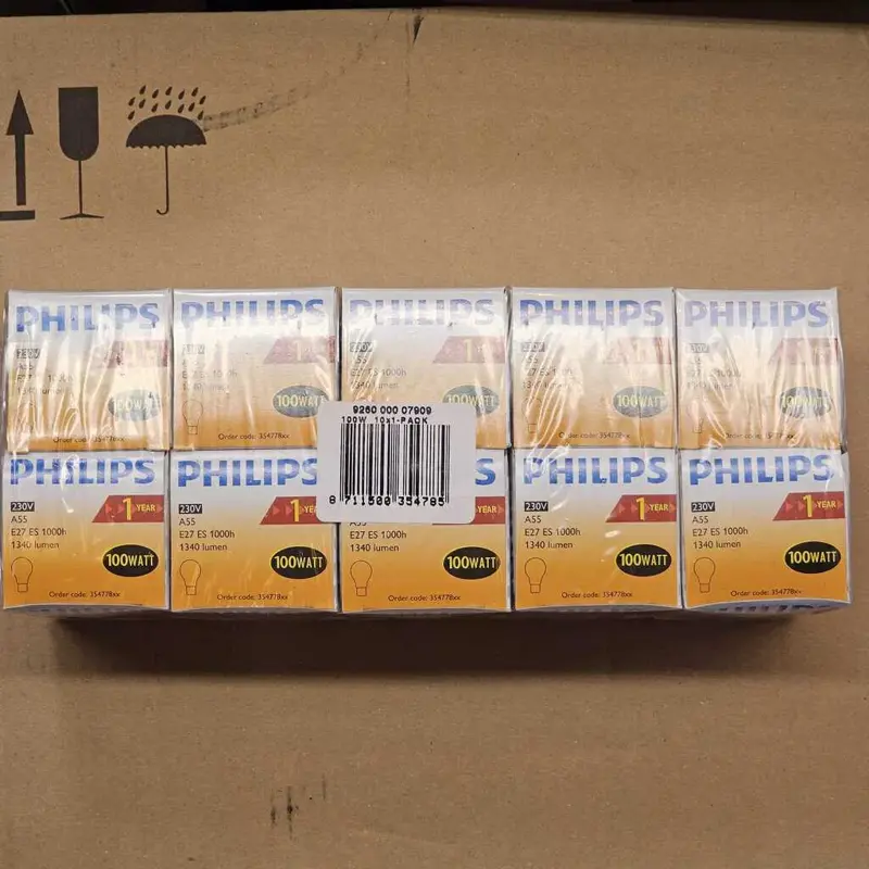 Foto 4 10 stuks Philips 100w E27 mat dimbaar