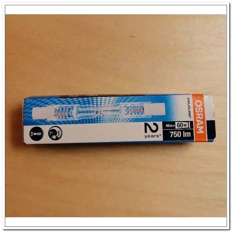 Foto 1 Osram Haloline staafhalogeen ECO 230V 60W kort 78mm R7s