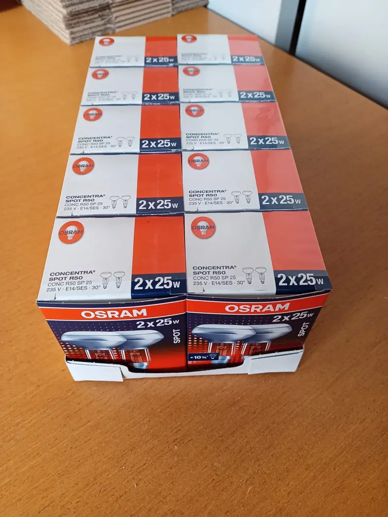Foto 2 Osram 25W R50 E14 duo verpakking 10 stuks