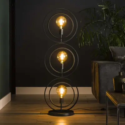 Foto van Landelijk Vloerlamp Turn Arround 3 lichts