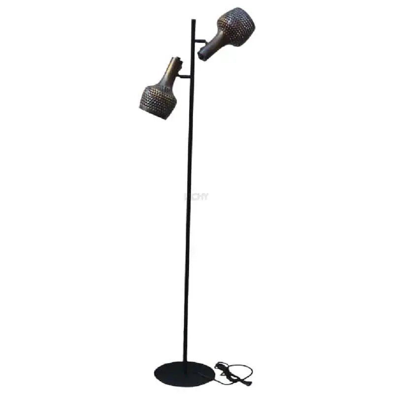 Foto 2 Vloerlamp Fuoco 2 lichts Gevlamd filigrain s 1622 B