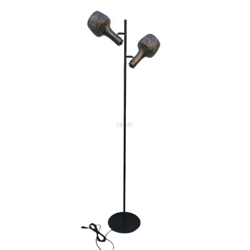 Foto 4 Vloerlamp Fuoco 2 lichts Gevlamd filigrain s 1622 B