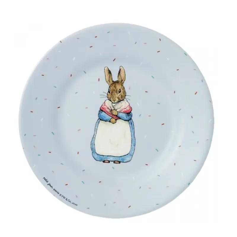 Foto 1 Peter Rabbit bord grise