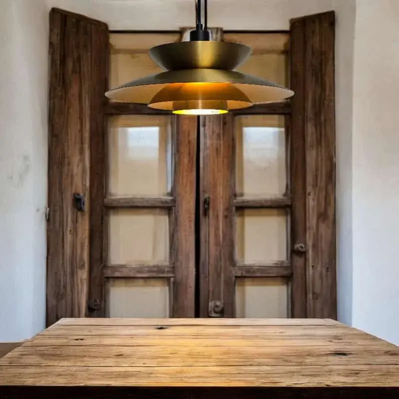 Foto 2 Hanglamp Muschio brons goud 38cm H 3838 BG