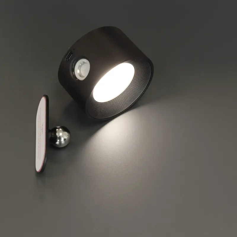 Foto 4 Wandlamp Magnetic Zwart Oplaadbaar