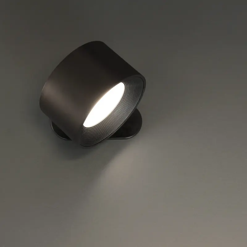Foto 6 Wandlamp Magnetic Zwart Oplaadbaar