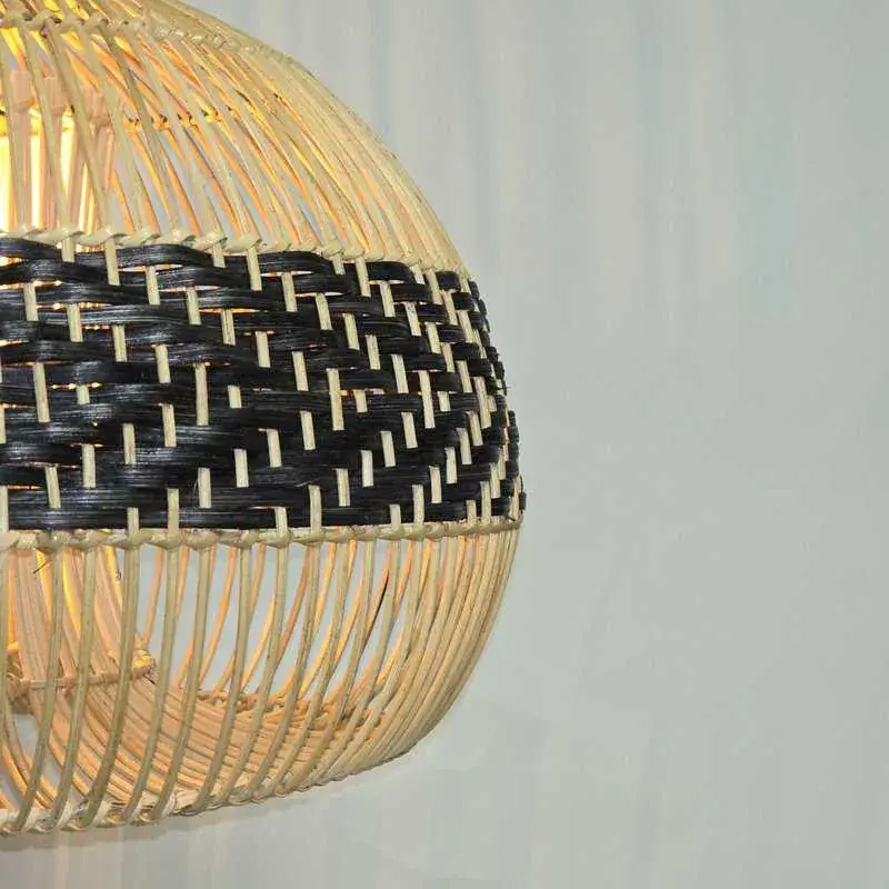 Foto 6 Hanglamp riet Appel 40cm