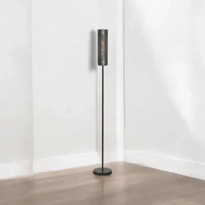 Foto van Vloerlamp Forato gevlamd bruin S 1601 B 175cm Freelight