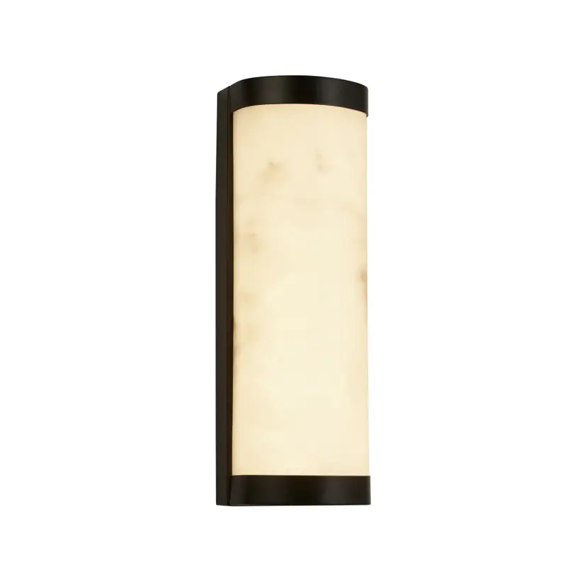 Foto 1 Nile LED Wall Light, Matt Black Metal & Marbleised Resin