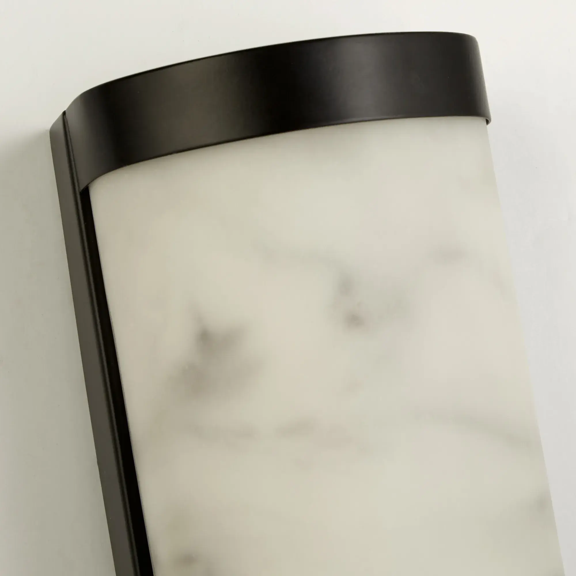 Foto 3 Nile LED Wall Light, Matt Black Metal & Marbleised Resin