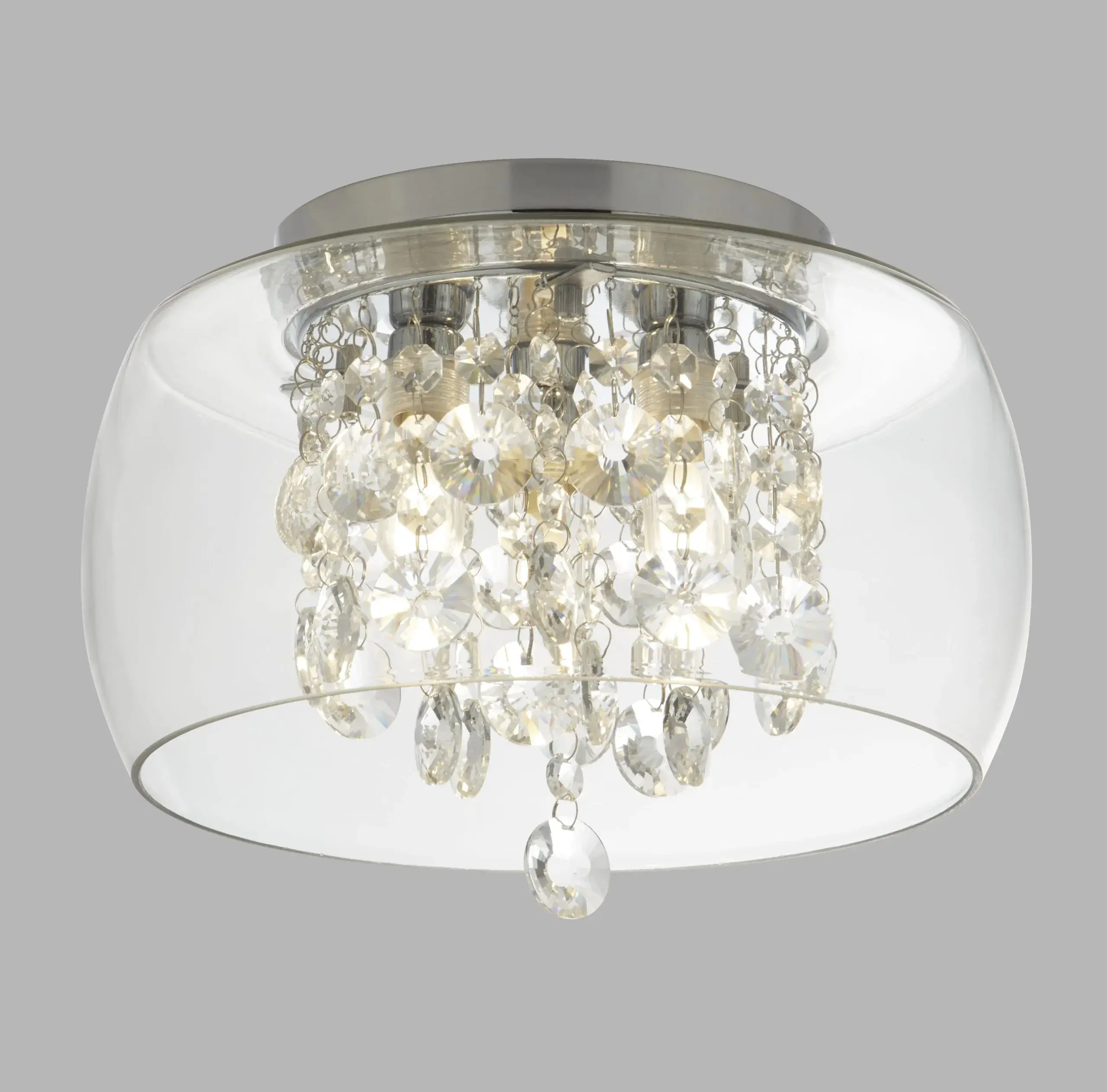 Foto 2 Curva 3Lt Bathroom Flush - Chrome Metal & Crystal Glass