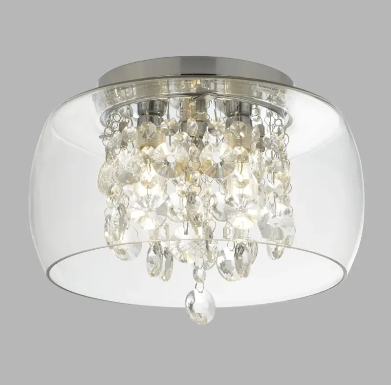 Foto 2 Curva 3Lt Bathroom Flush - Chrome Metal & Crystal Glass
