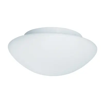 Foto van Tokyo Flush - White Metal & Opal Glass