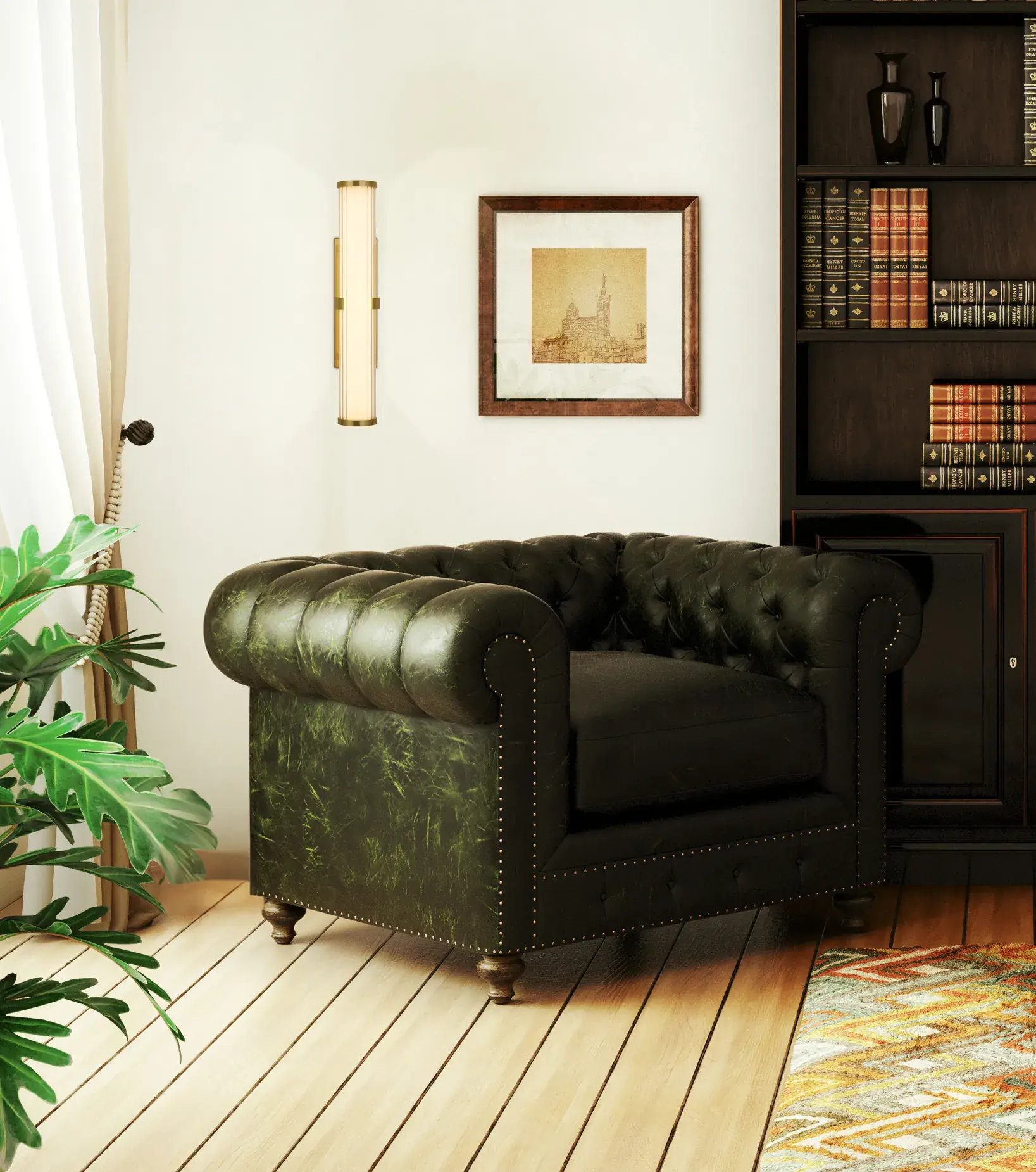 Foto 4 Clamp Wall Light - Gold Metal, Ribbed Clear & Opal Diffuser