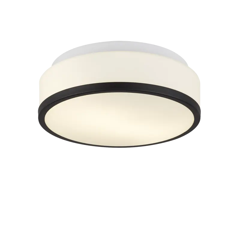 Foto 1 Cheese 2Lt Flush - Black Metal & White Glass