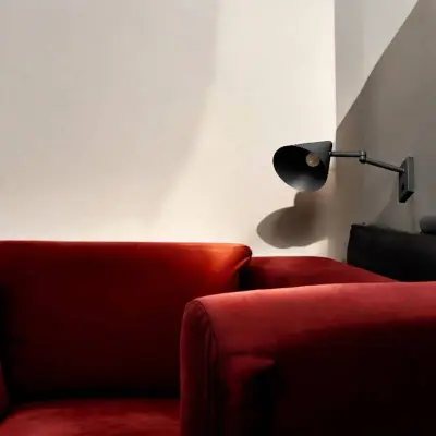 Foto van ETH Marvis Wandlamp 1x E27 Zwart 05-WL1348-30