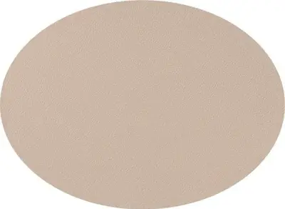 Foto van Ovale placemat lederlook Taupe