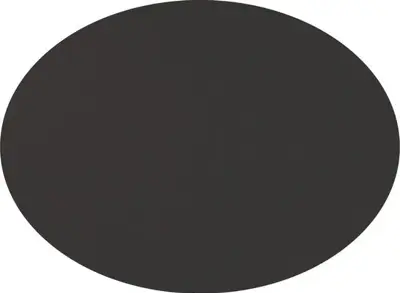 Foto van Ovale placemat lederlook Zwart