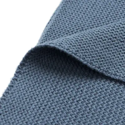 Foto van Wieg deken 75x100cm Jeans blue