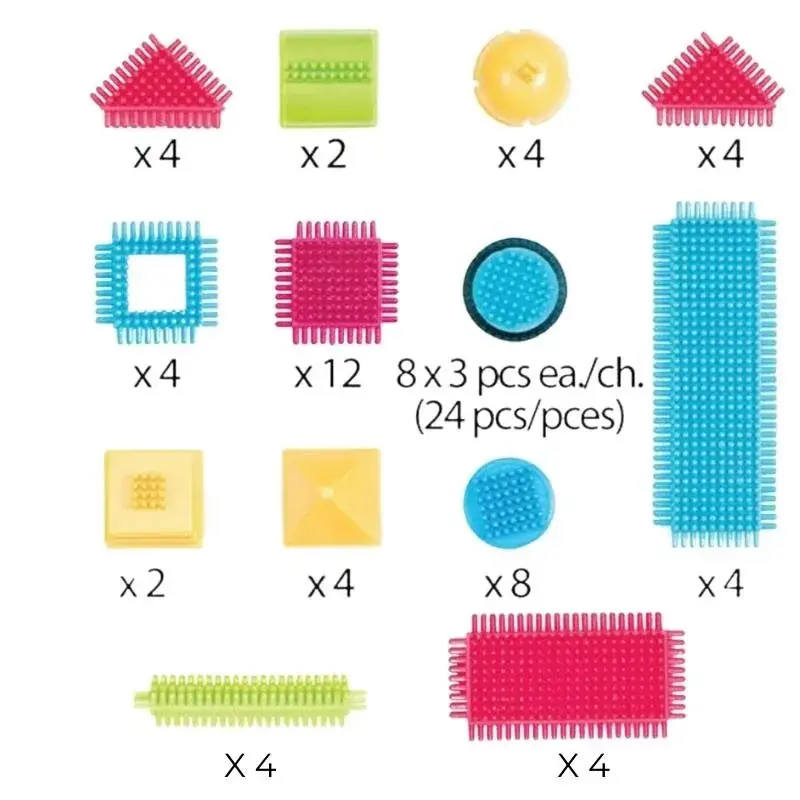 Foto 4 Bristle blocks 80pcs. in pot