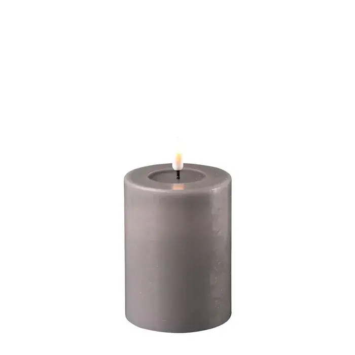 Foto 1 LED Candle Grey 7,5x10cm