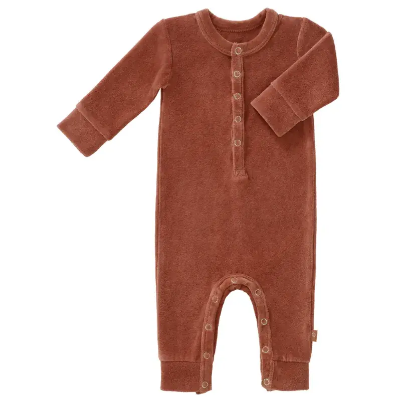 Foto 1 Boxpakje velours copper 0-3M