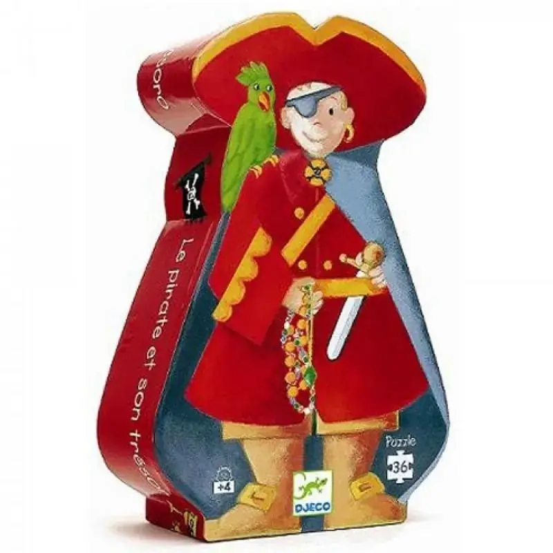 Foto 1 Djeco puzzel piraat 36st
