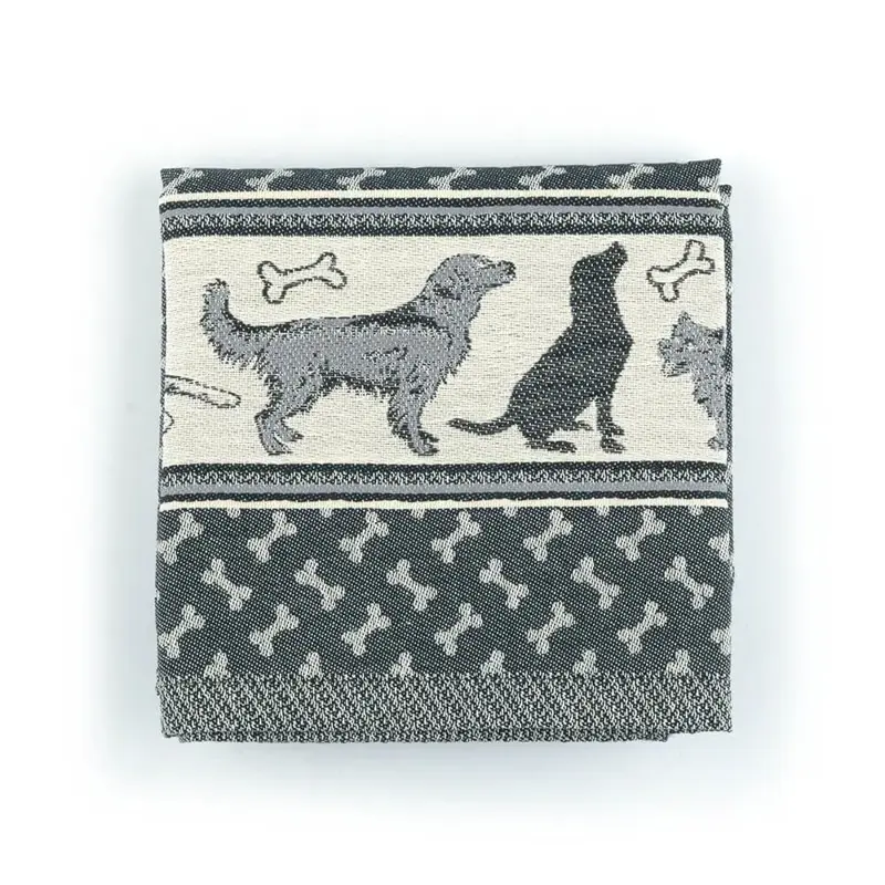 Foto 3 Theedoek Dogs Zwart