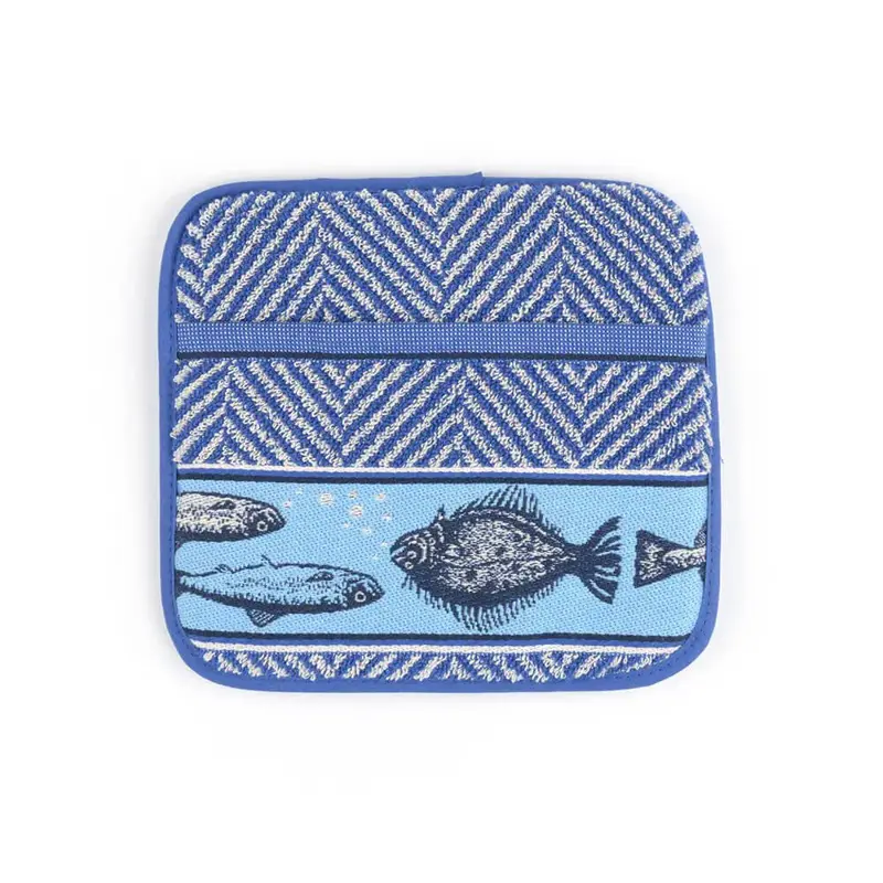 Foto 1 Pannenlap Fish Royal Blue