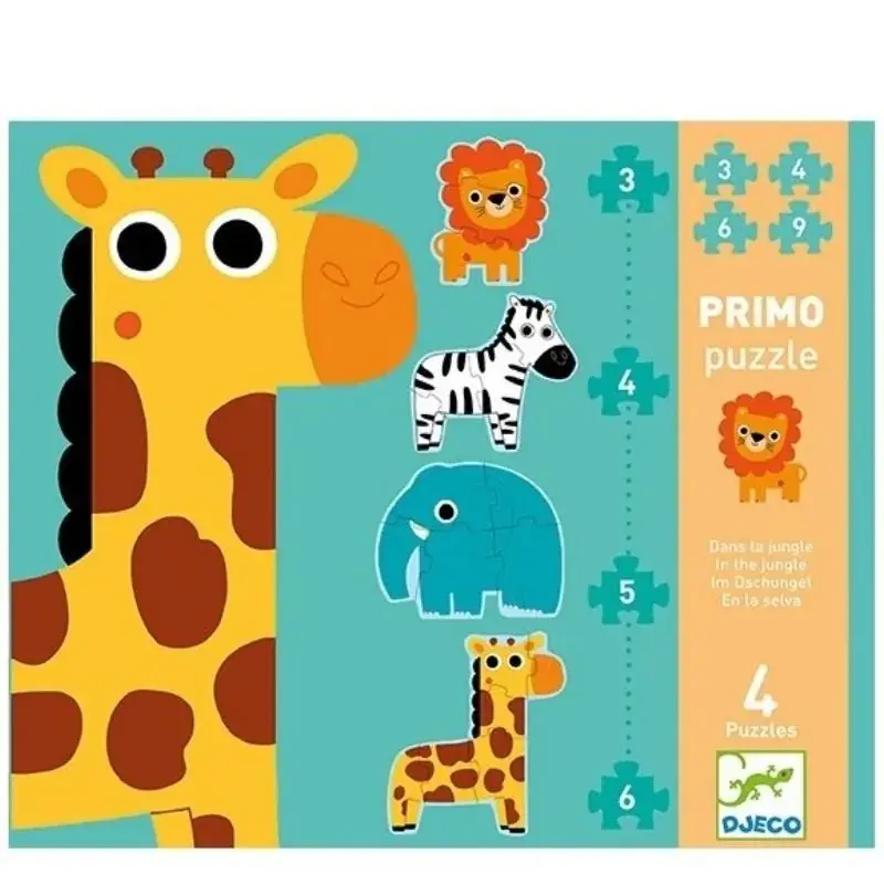 Foto 1 Djeco puzzel primo jungle