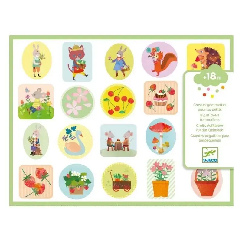 Foto 1 Djeco grote peuter stickers
