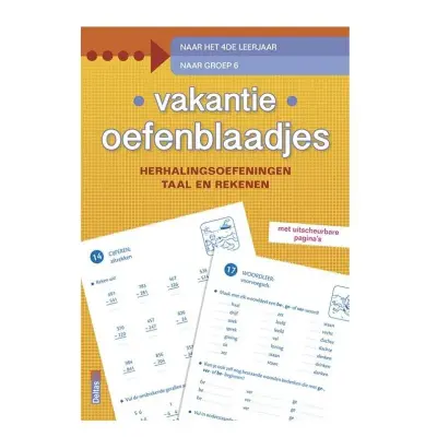 Foto van Vakantie oefenblaadjes naar 6