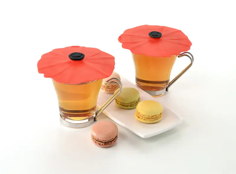 Foto 2 Set van 2 Poppy Drink Covers