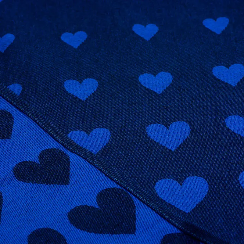 Foto 1 Theedoek Hearts Dark Blue