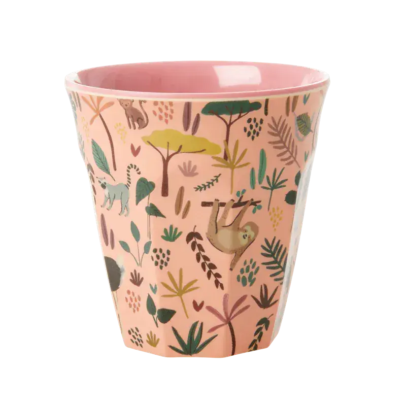 Foto 1 Melamine beker M Jungle Coral