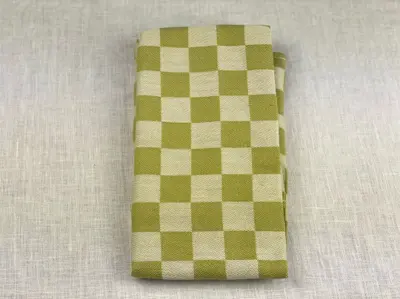 Foto van Theedoek blok Yellow Green