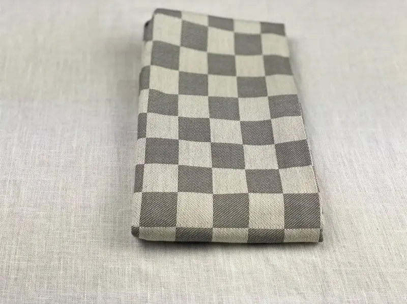 Foto 3 Theedoek blok Grey