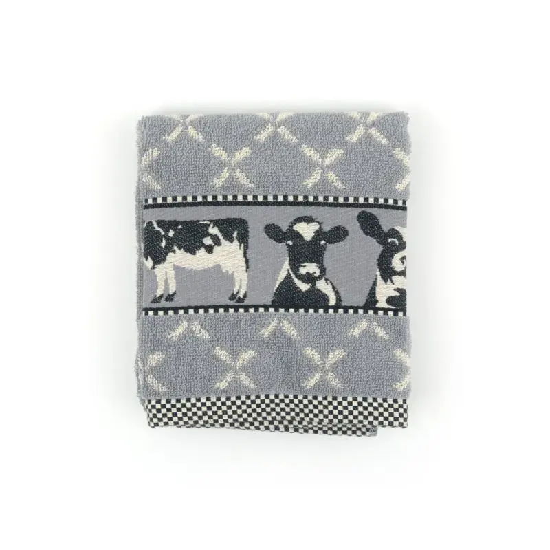 Foto 1 Handdoek Koe Grijs