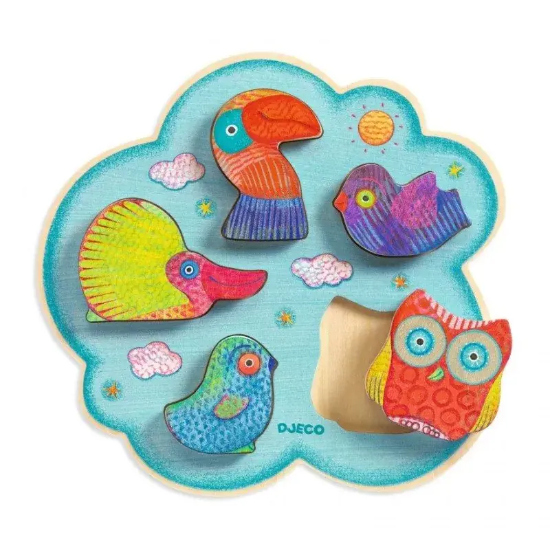 Foto 1 Djeco relief puzzel toucan